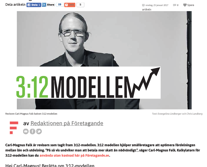 Intresset för 3:12 modellen ökar