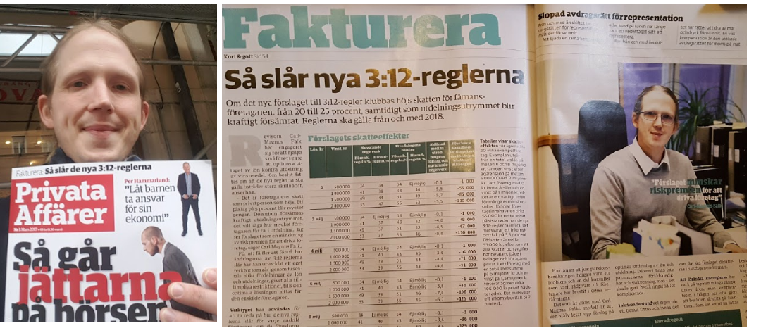 Privata Affärer skriver om 3:12 modellen!